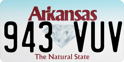AR license plate 943VUV