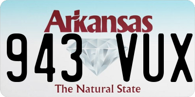 AR license plate 943VUX