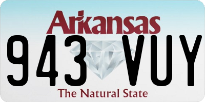 AR license plate 943VUY