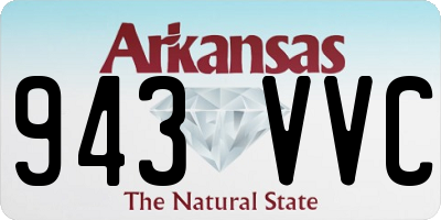 AR license plate 943VVC
