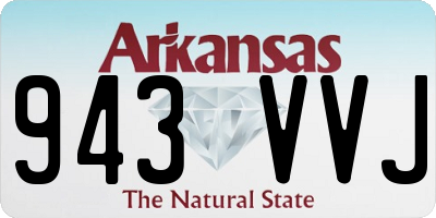 AR license plate 943VVJ