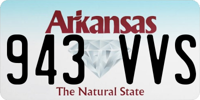 AR license plate 943VVS