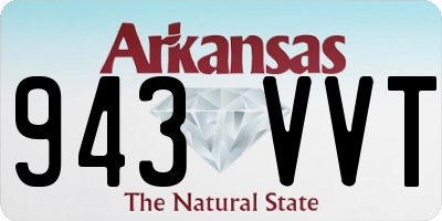 AR license plate 943VVT