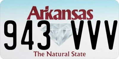 AR license plate 943VVV