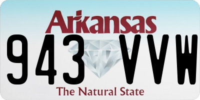 AR license plate 943VVW