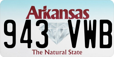 AR license plate 943VWB