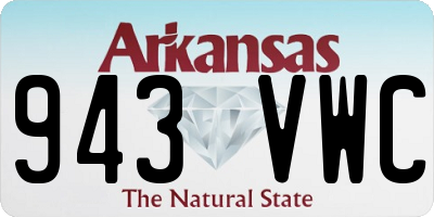 AR license plate 943VWC