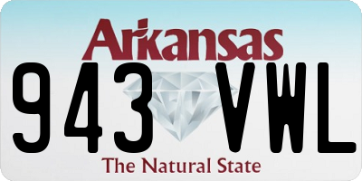 AR license plate 943VWL
