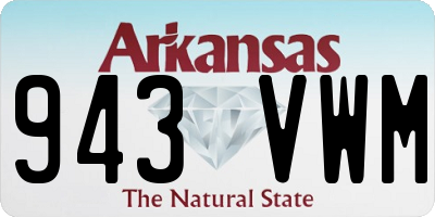 AR license plate 943VWM