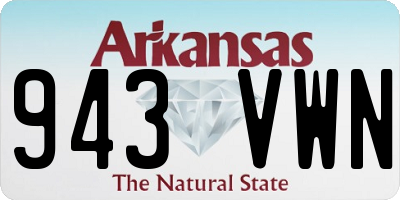 AR license plate 943VWN