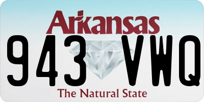 AR license plate 943VWQ