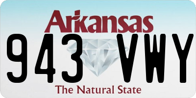 AR license plate 943VWY