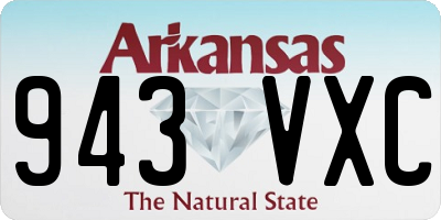 AR license plate 943VXC