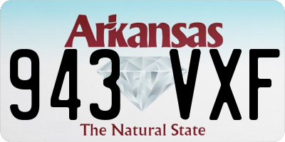AR license plate 943VXF
