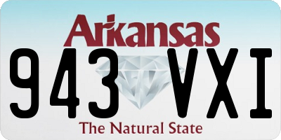 AR license plate 943VXI