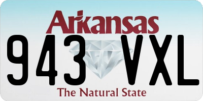 AR license plate 943VXL