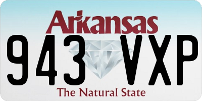 AR license plate 943VXP
