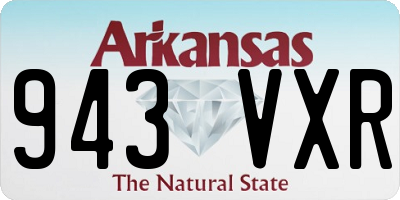 AR license plate 943VXR