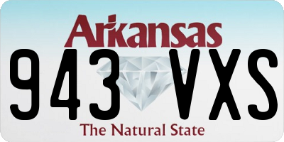 AR license plate 943VXS