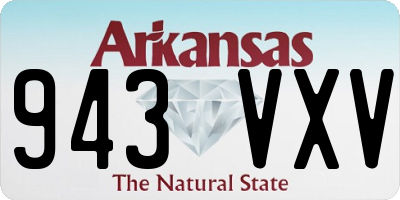 AR license plate 943VXV