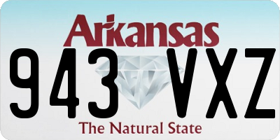 AR license plate 943VXZ