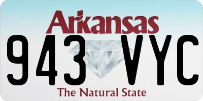 AR license plate 943VYC