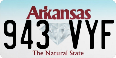 AR license plate 943VYF