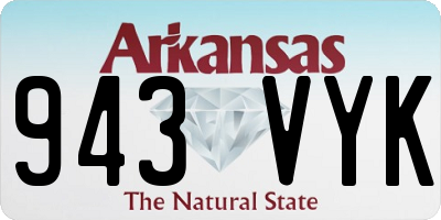 AR license plate 943VYK