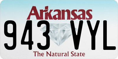 AR license plate 943VYL