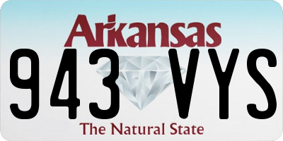 AR license plate 943VYS