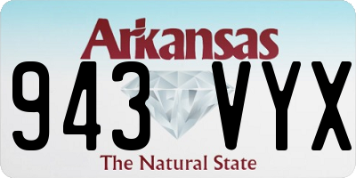 AR license plate 943VYX