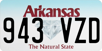 AR license plate 943VZD
