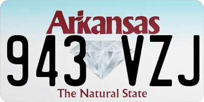 AR license plate 943VZJ