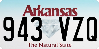 AR license plate 943VZQ