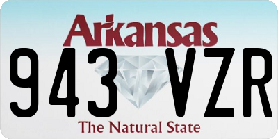 AR license plate 943VZR