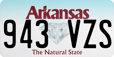 AR license plate 943VZS