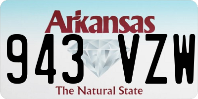 AR license plate 943VZW