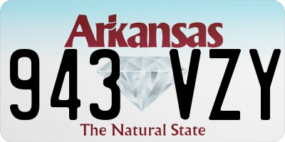 AR license plate 943VZY