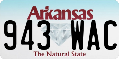AR license plate 943WAC