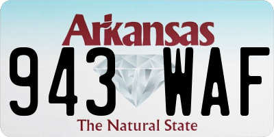 AR license plate 943WAF