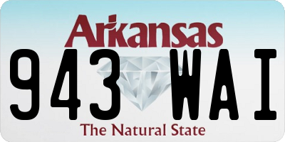 AR license plate 943WAI