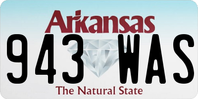 AR license plate 943WAS