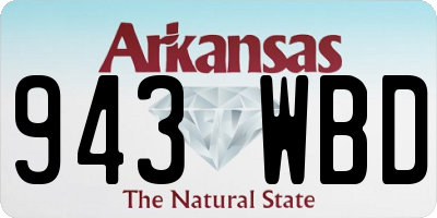AR license plate 943WBD