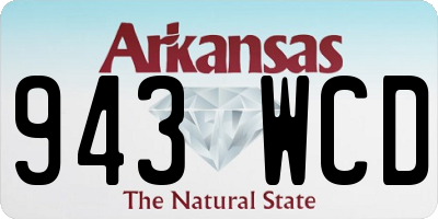 AR license plate 943WCD