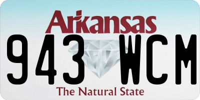 AR license plate 943WCM