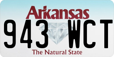 AR license plate 943WCT