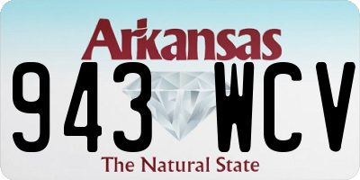 AR license plate 943WCV