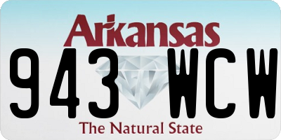 AR license plate 943WCW