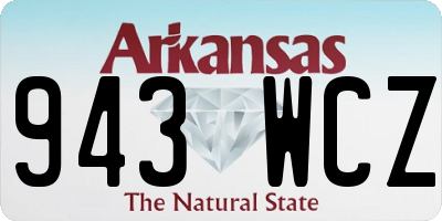 AR license plate 943WCZ