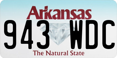 AR license plate 943WDC